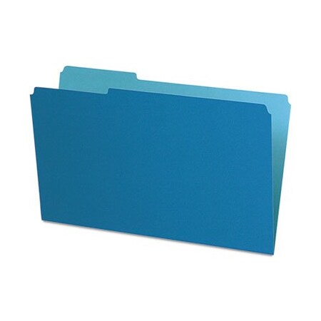 Tops Business Forms Pendaflex, INTERIOR FILE FOLDERS, 1/3-CUT TABS, LEGAL SIZE, BLUE, 100PK 435013BLU